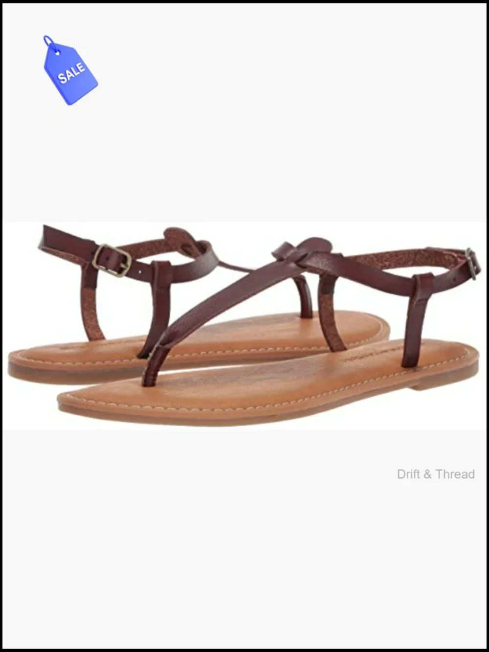 Adjustable Ankle Strap Sandal with Memory Foam Insole